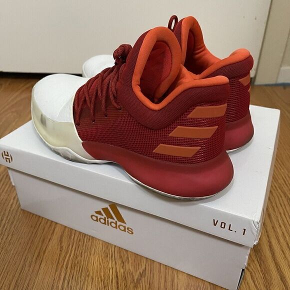 Adidas Harden Vol 1 Home Basketball Shoe Red White Boost James Harden size 5 main image 9